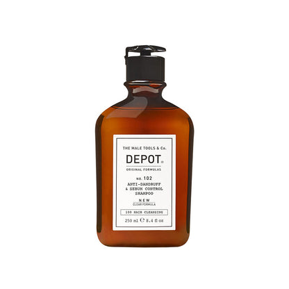 Bottiglia ambrata da 250ml con una etichetta bianca e un tappo flip top nero.