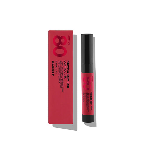 Flaconcino da 15ml nero con etichetta rossa e astuccio rosso.