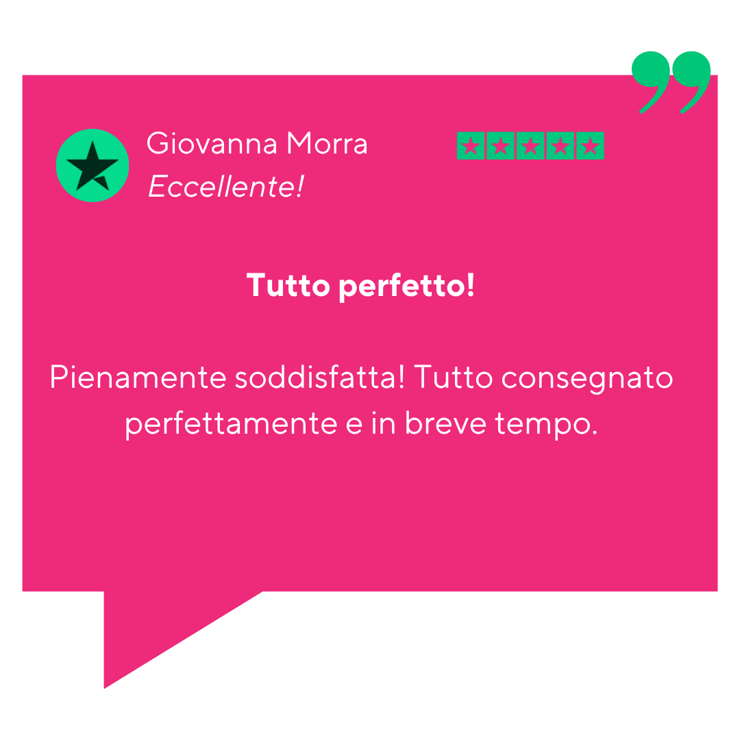 Recensione Trustpilot di Giovanna Morra