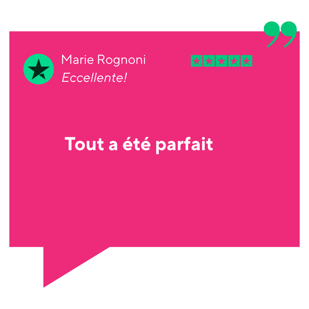 Recensione Trustpilot di Marie Rognoni