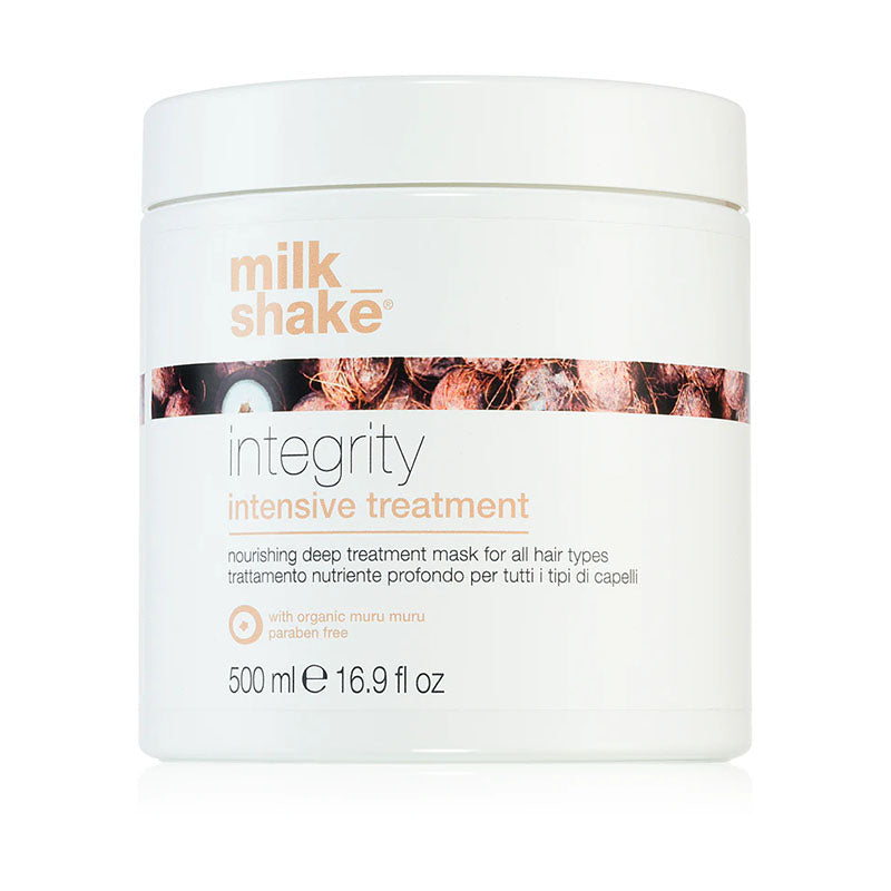 Vaso bianco con tappo a vite. Piccola immagine di noci di cocco sul fronte.